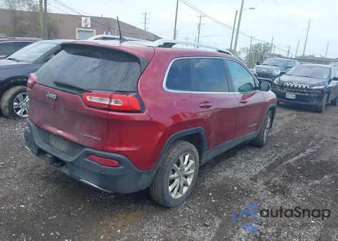 2017 Jeep Cherokee Limited Fwd из США, поврежденный, VIN 1C4PJLDB3HW566011